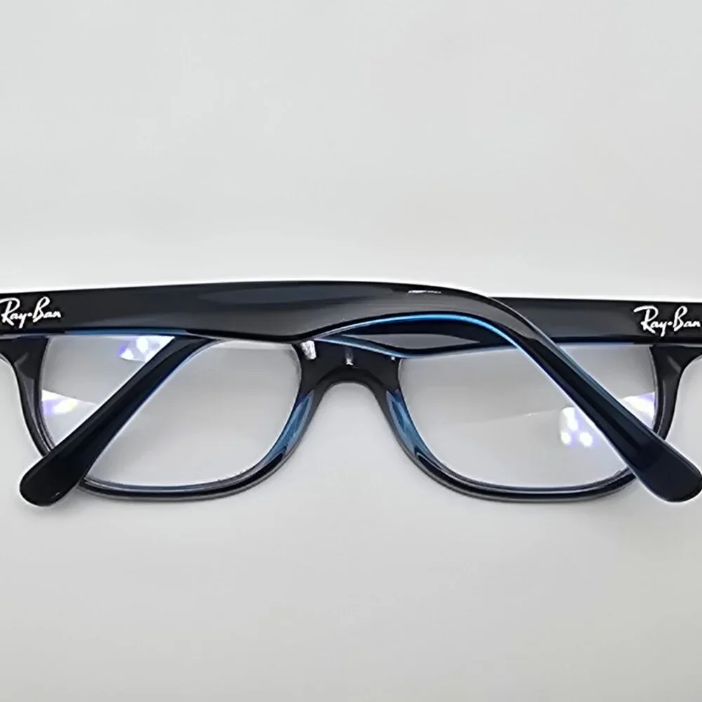 Ray-Ban RB1555 3667 Blue on Crystal Blue Kids Eyeglasses Frame w/ Flexhinge 46mm